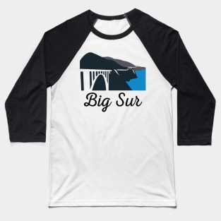 Big Sur Bixby Bridge Baseball T-Shirt